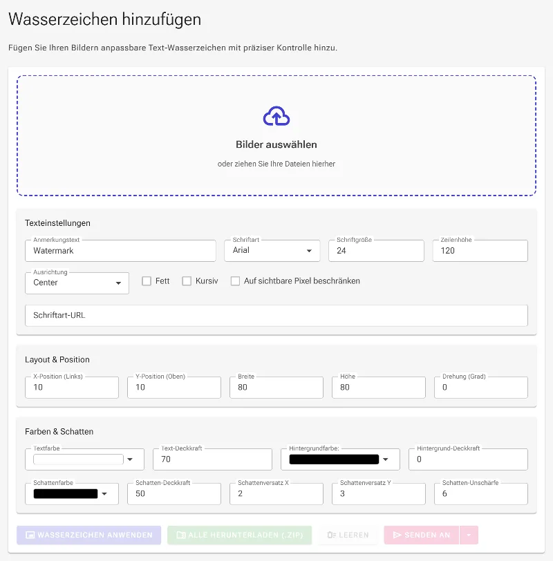Öffnen Sie das Wasserzeichen-Tool