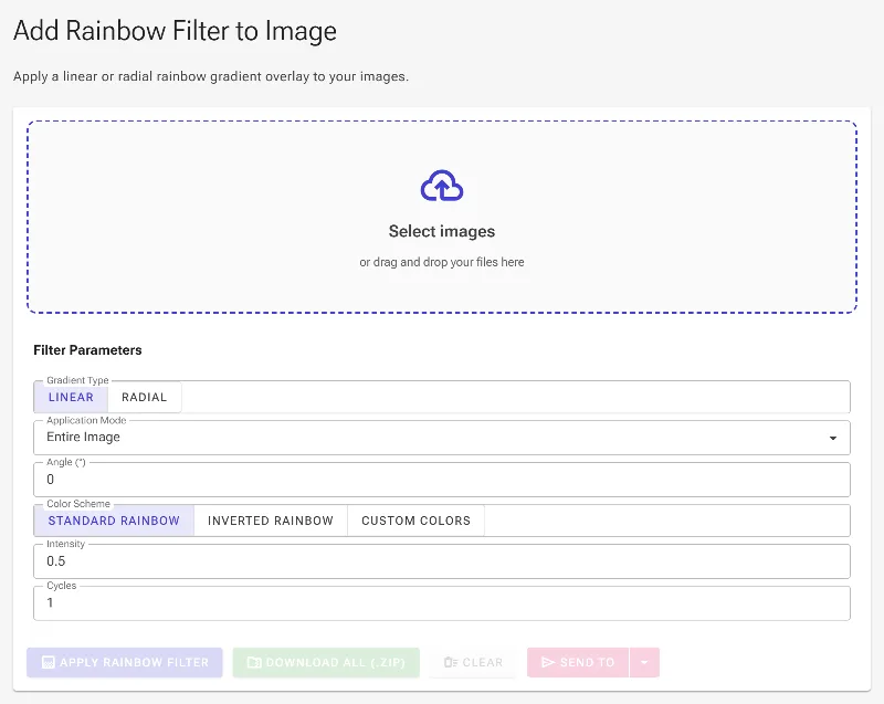 Open the Rainbow Filter Tool
