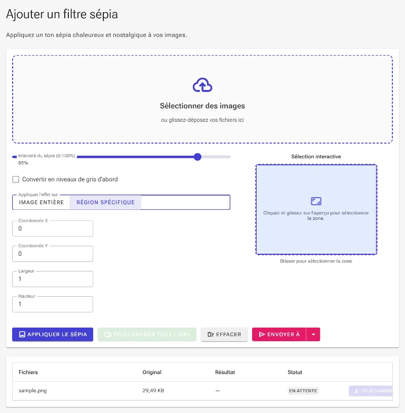 Définissez une zone cible personnalisée