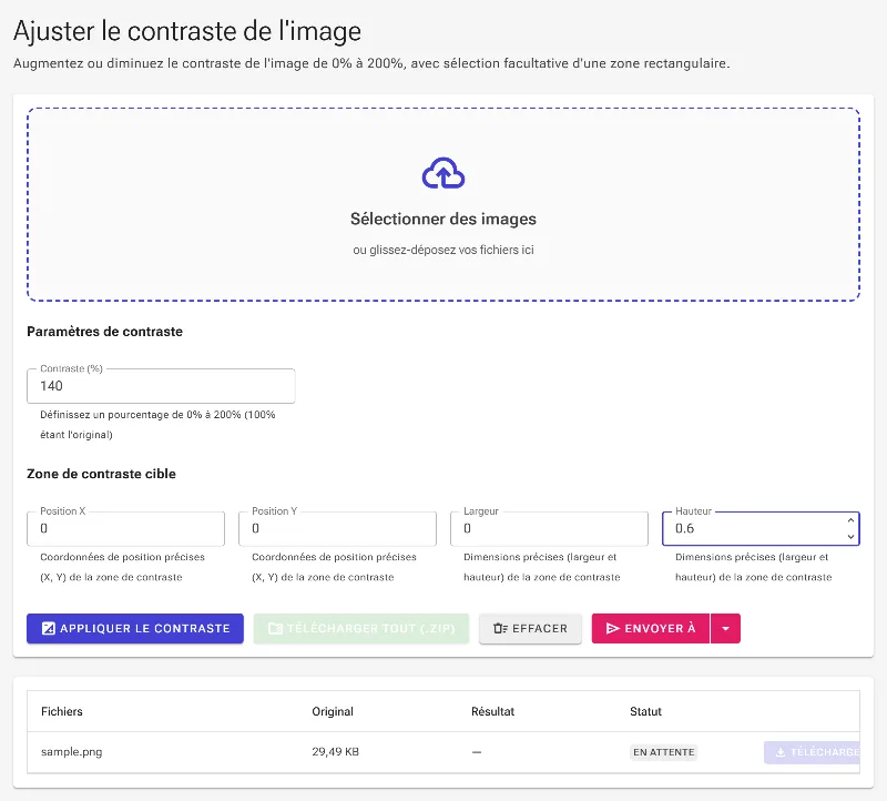 Définissez une zone ciblée