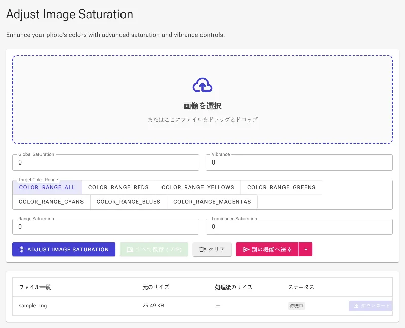 写真をアップロードする