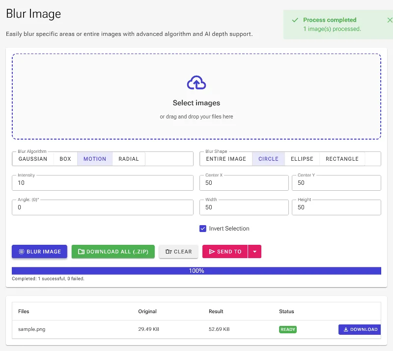 Apply changes and download