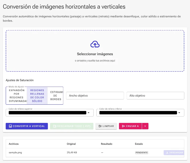 Configura fondos de color sólido