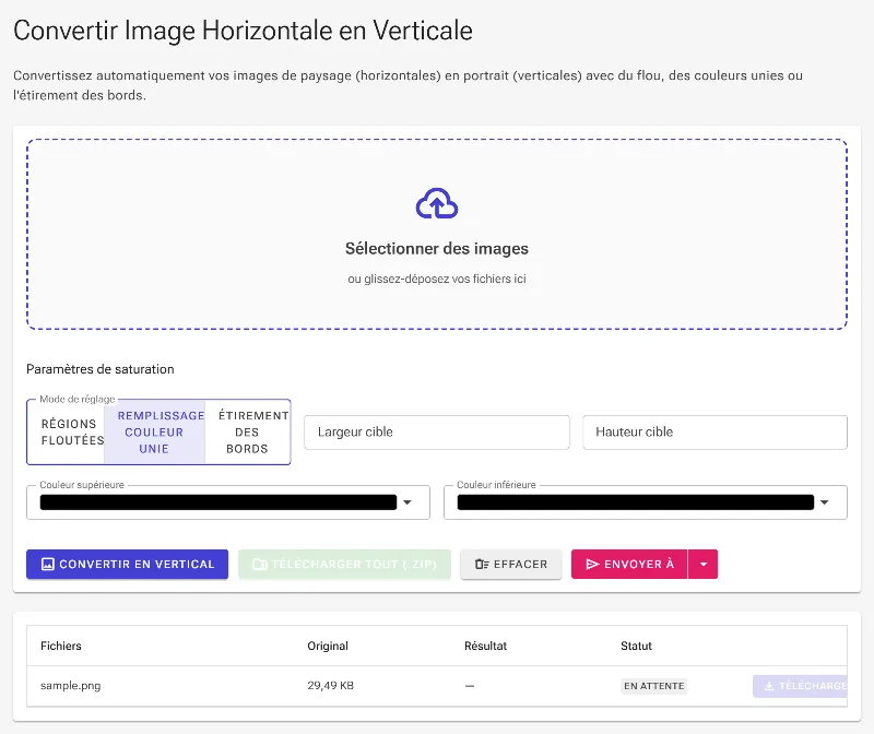 Configurez des arrière-plans en couleur unie