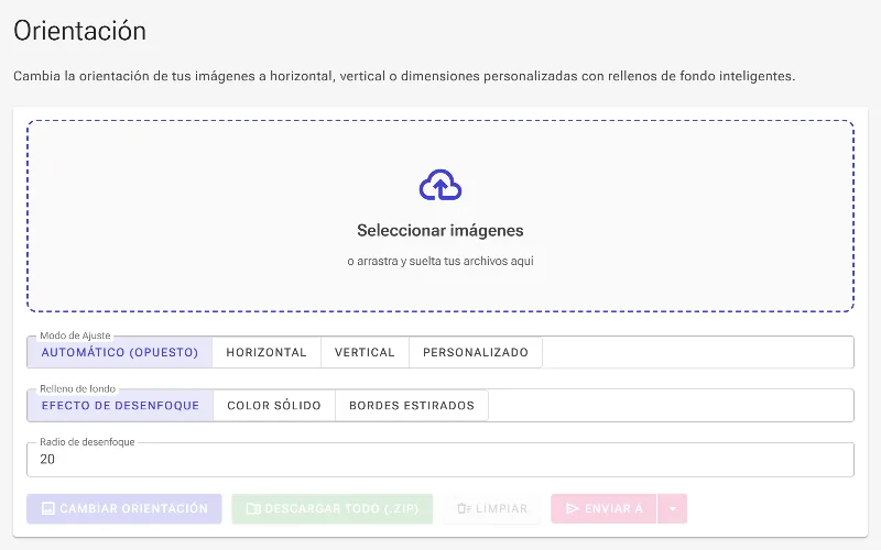 Abre la herramienta de orientación