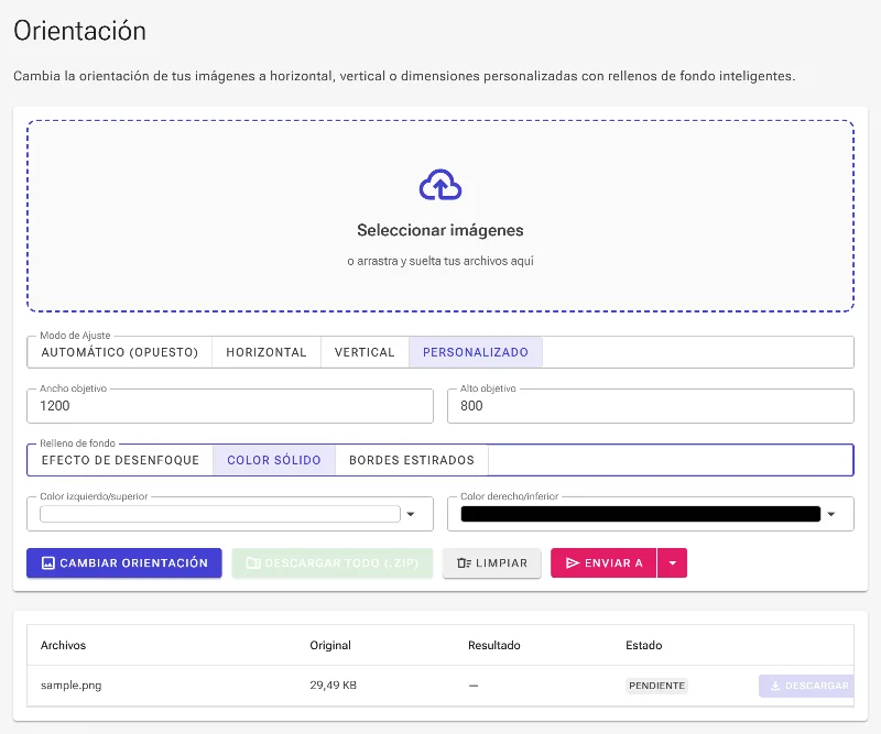 Aplica degradados de color sólido