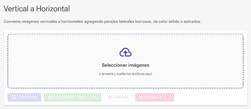 Abre el convertidor de orientación