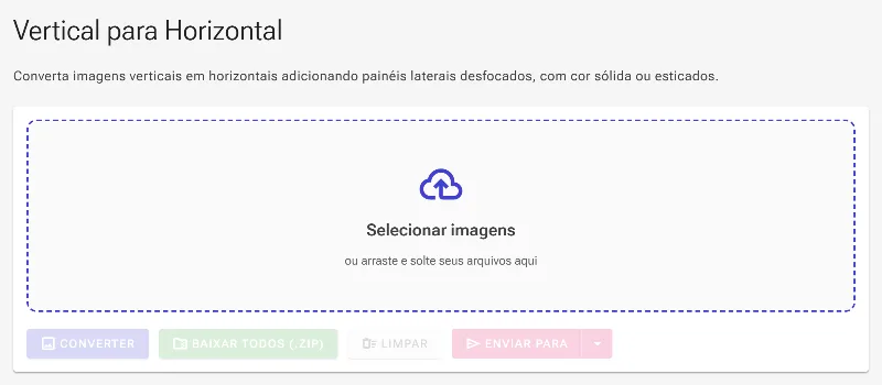 Abra o conversor de orientação