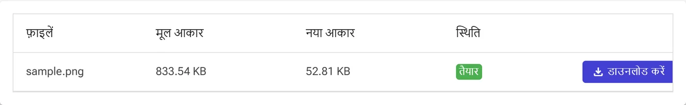 कन्वर्ट करें और परिणाम डाउनलोड करें