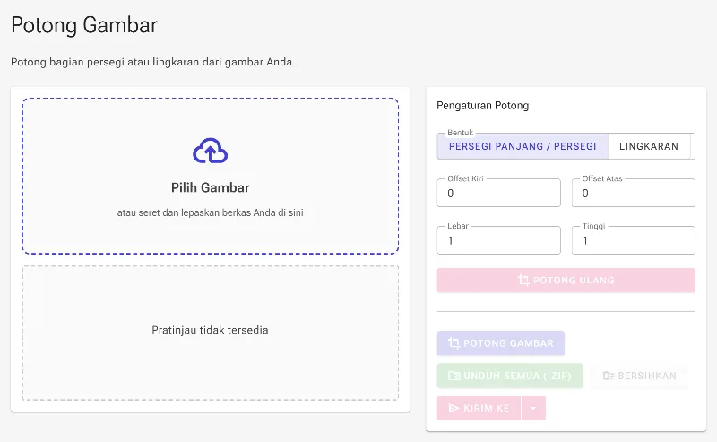 Buka alat Pemotong Gambar