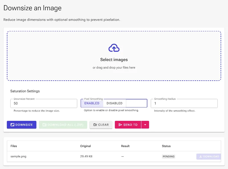 Toggle Pixel Smoothing