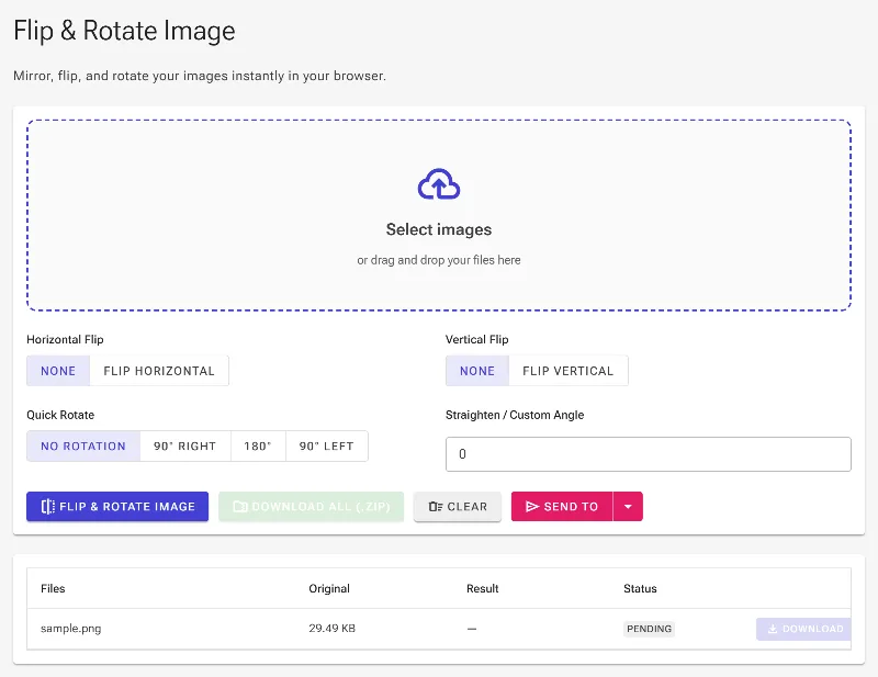 Upload your image files