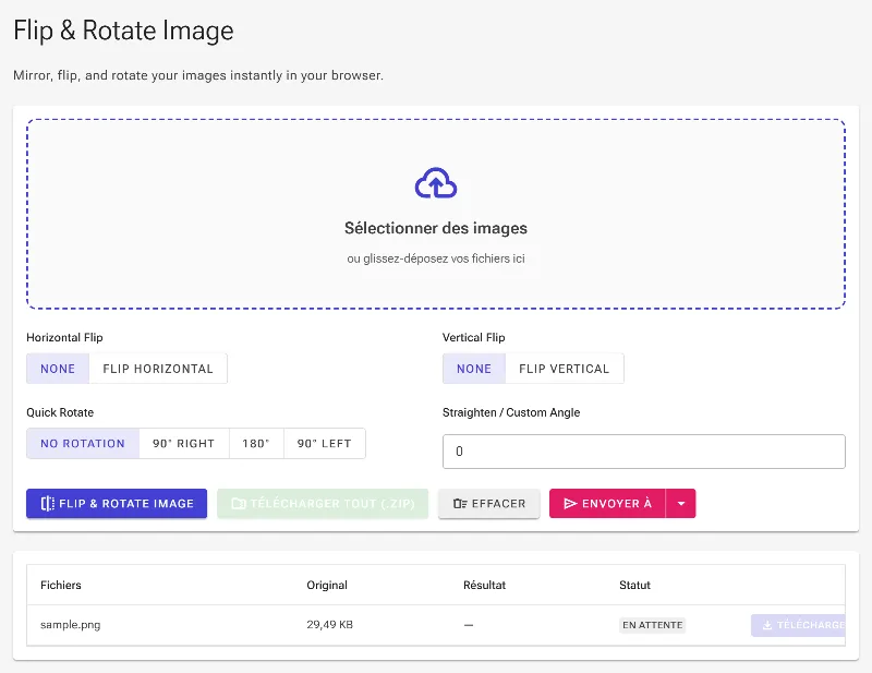 Importez vos fichiers image