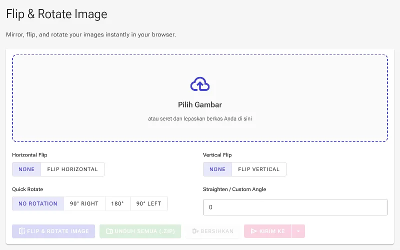 Buka alat Flip Image