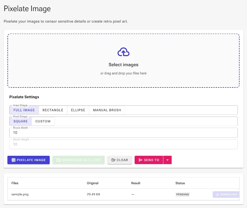 Upload your target image