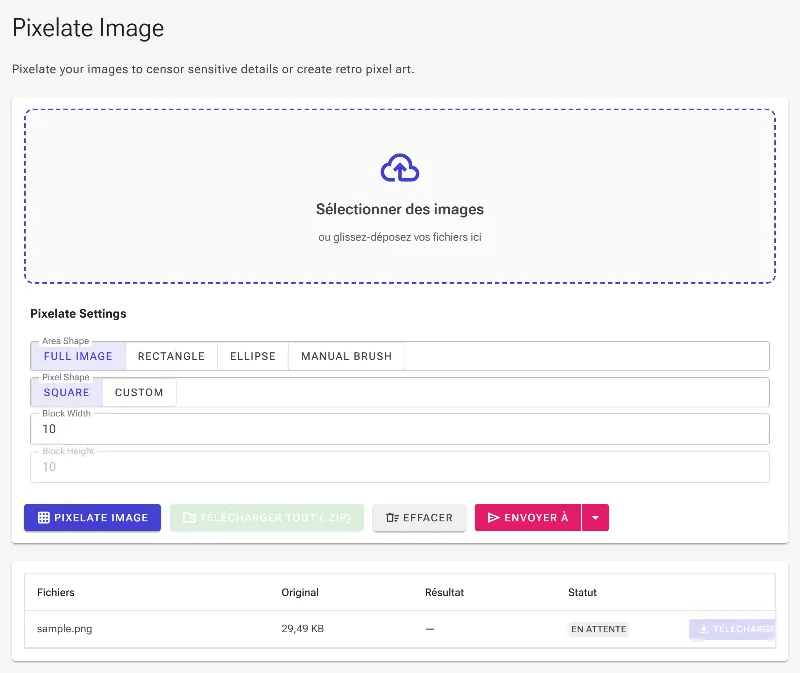 Téléverser votre image