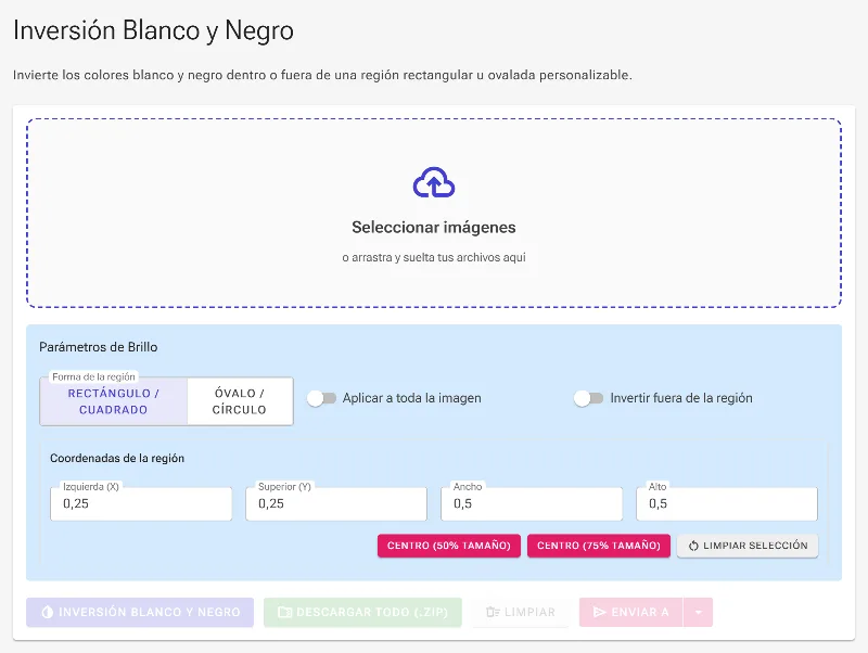 Abra la herramienta de inversión de color