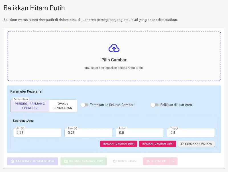 Buka alat pembalik warna