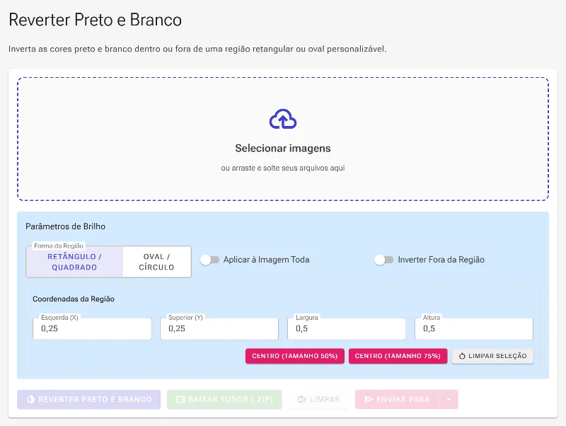 Abra a ferramenta de inversão de cores