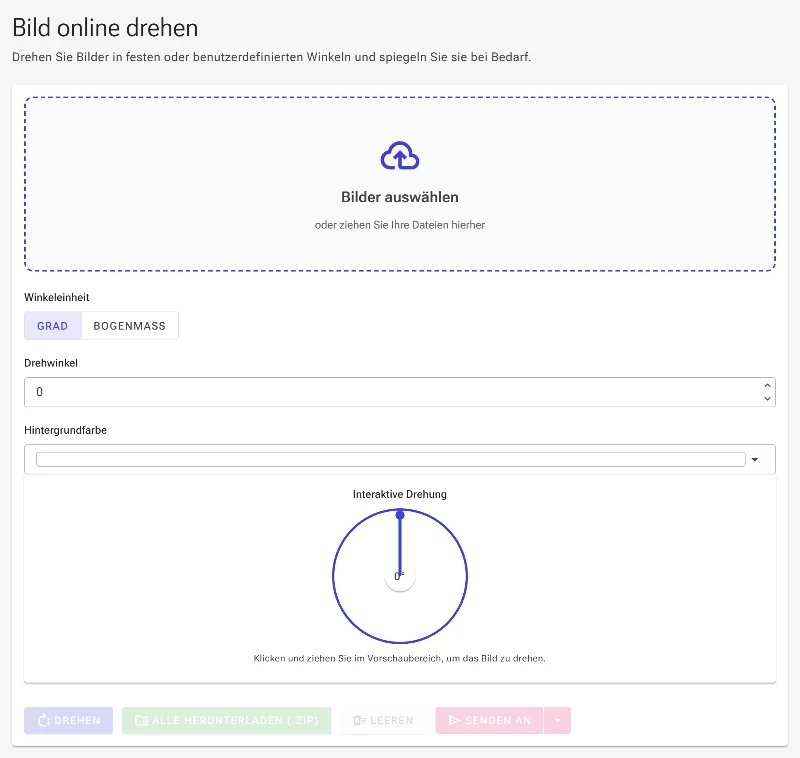 Den Bild-Rotator öffnen