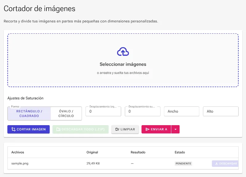 Carga tu imagen de origen