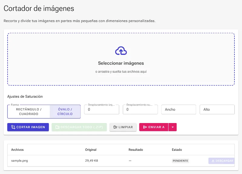 Elige la forma del segmento