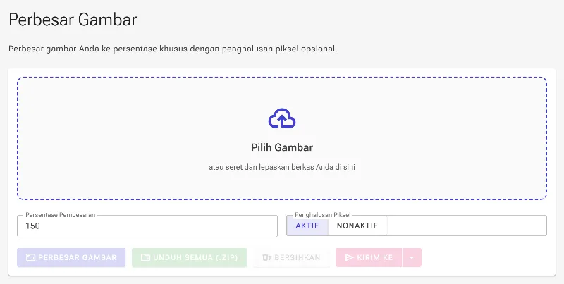 Buka alat pembesar gambar